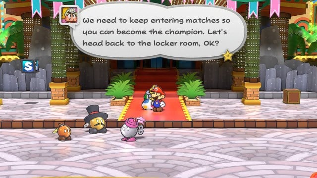 Repetitive gameplay in Glitzville in Paper Mario: The Thousand-Year Door