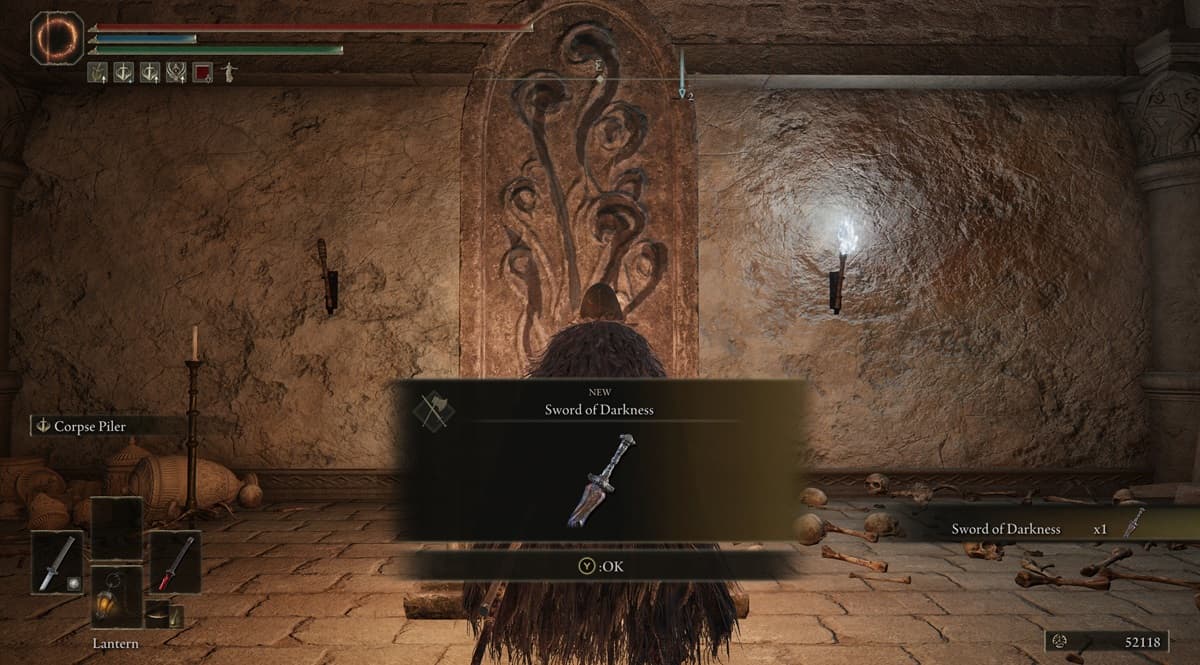 An image showcasing the Sword of Darkness in Elden Ring