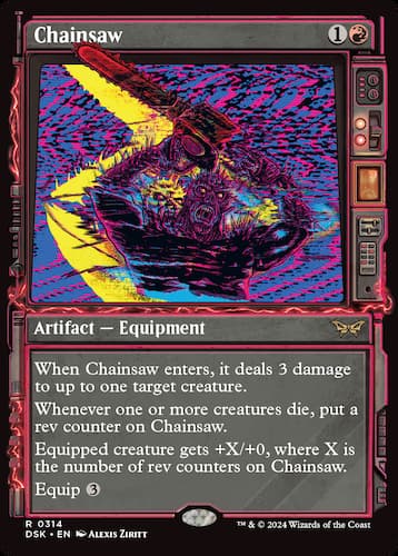 Magical equipment in Duskmourn House of Horror MTG set