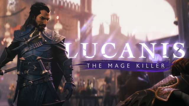 An image from Dragon Age: The Veilguard of Lucanis, a rogue assassin who fights against mages.