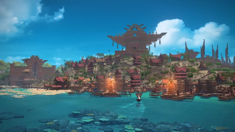 Tuliyollal, the new player hub city in Final Fantasy XIV: Dawntrail