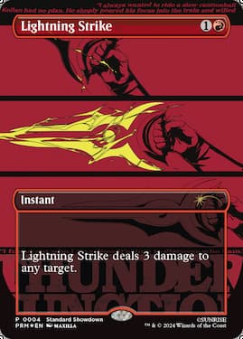 Magical arrow on Lightning Strike MTG Cowboy Bebop card