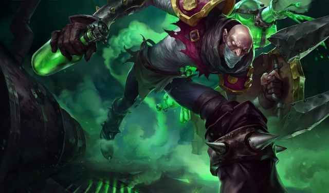 Default splash art for League of Legends champion Singed.