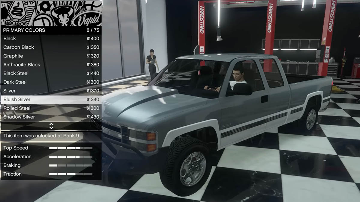 Customizing the Yosemite 1500 pickup truck GTA Online