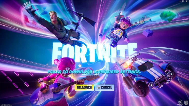 fortnite supervised settings error