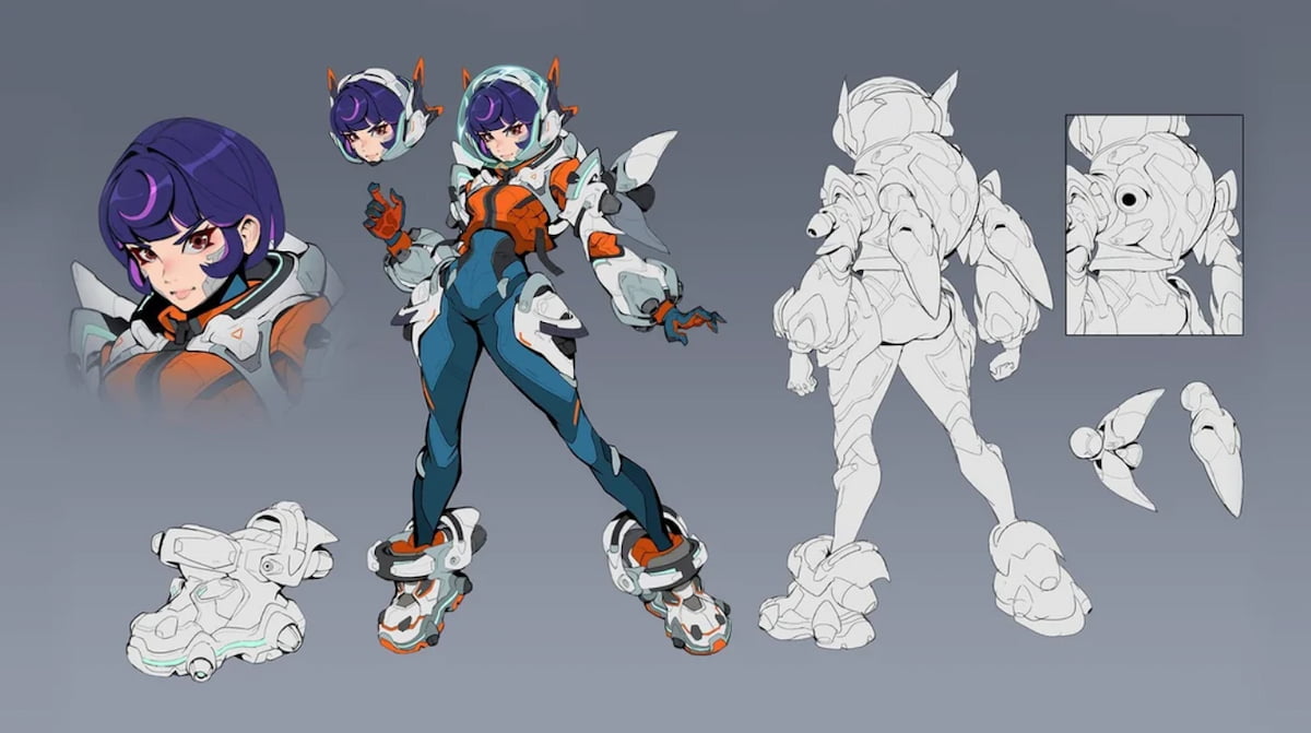 Space Ranger concept art OW2 hero