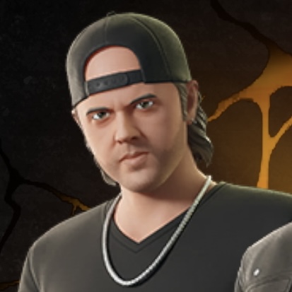 Lars from Metallica in Fortnite. 