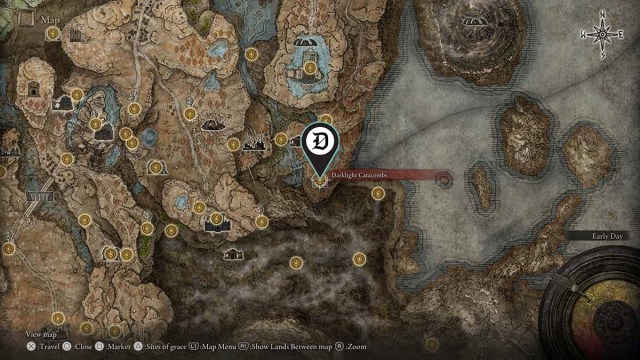 Darklight Catacombs location in Elden Ring DLC