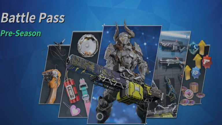 A header image for the preseason battle pass in The First Descendant.