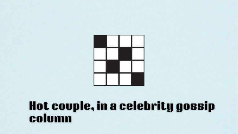 hot couple in a celebrity gossip nyt mini crossword image