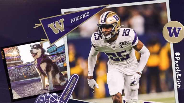 A Washington Huskies screen in College Football 25.