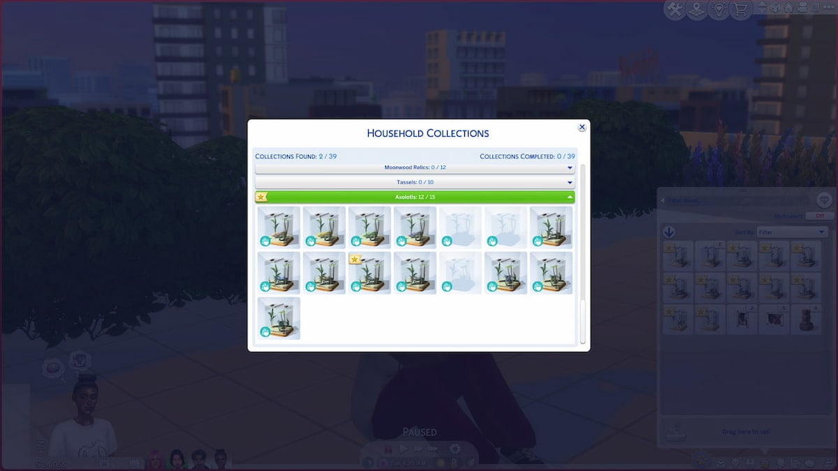 Axolotl collection in The Sims 4 Lovestruck.