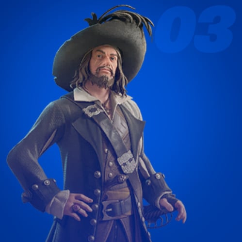 Barbossa icon in Fortnite.