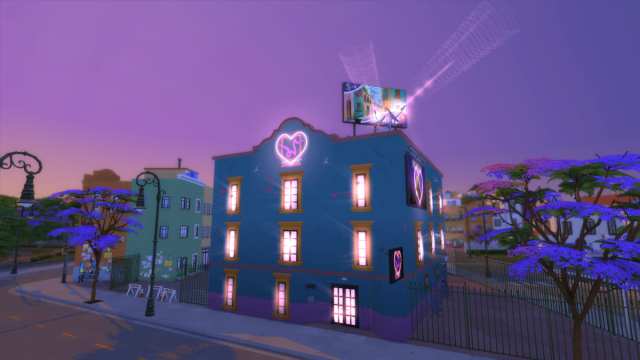 The Beso Rapido Motel animations in The Sims 4 Lovestruck.