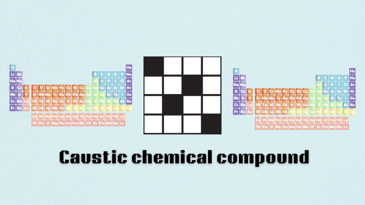 nyt mini crossword caustic chemical compound