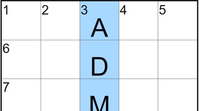 The NYT mini crossword board with 3D answered.