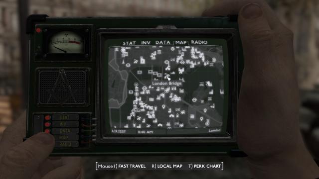 London Bridge settlement location on map in Fallout London