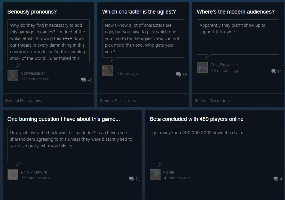 Screenshot of forum comments on Concord.