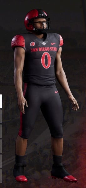 San Diego State Aztecs uniform in College Football 25