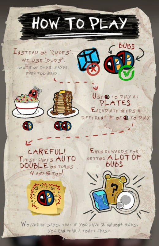 marvel snap deadpool's diner rules