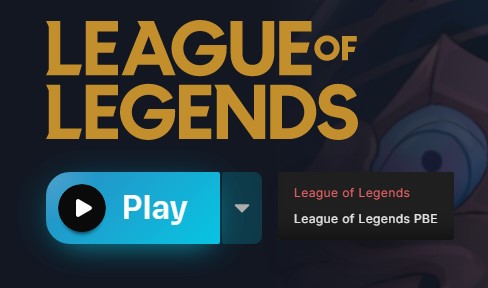 An image of the LoL PBE client