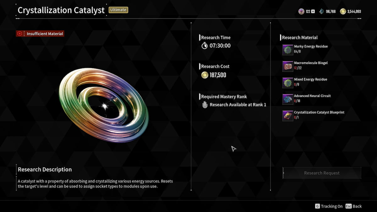 Crystallization Catalyst at Anais in The First Descendant