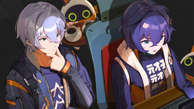 two characters sitting at a computer in ZZZ