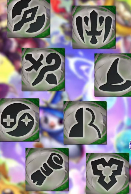 Image of all Emblem images from Golden Pan in TFT