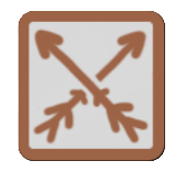 Aimless Archer, a Special Attack from Crypt Custodian. This square icon has two arrows crossed over eachother