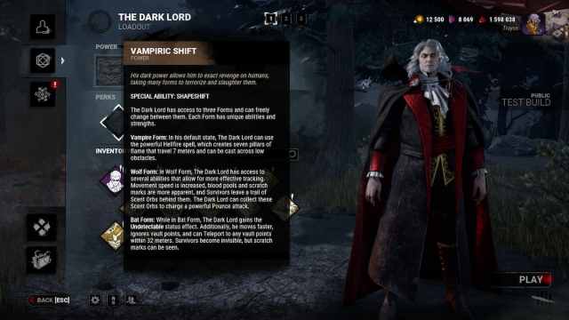 All The Dark Lord powers in Dead by Daylight