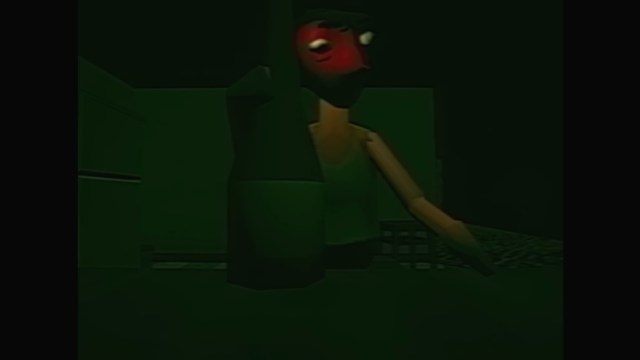 Ron's dad showing his red face after drinking an entire bottle at the kitchen table