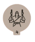 An image of  the icon for Haze's ultimate ability, Bullet Dance from Deadlock. 