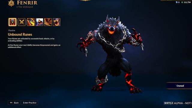 Fenrir in SMITE 2