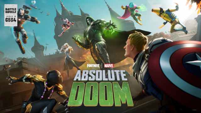 The key art for Fortnite's Absolute Doom season showing Marvel characters including Doctor Doom.