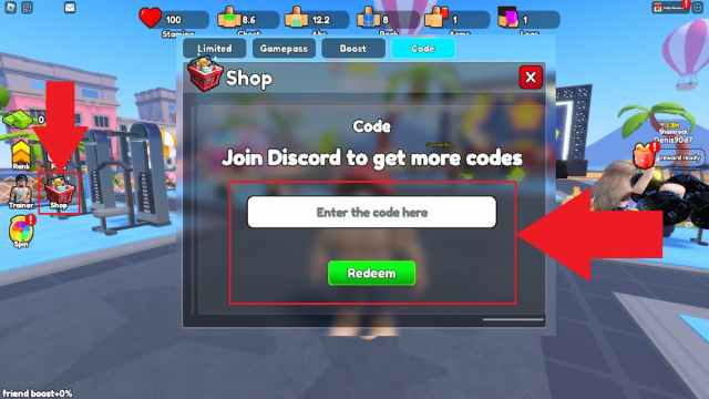 Gym Star Simulator How to redeem codes