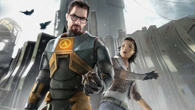 Half-Life 2 protagonists Gordon Freeman and Alyx Vance.