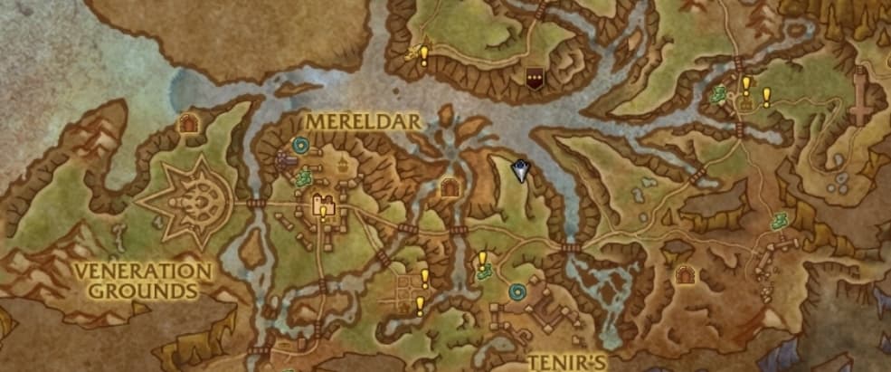 Map location of Smuggler's Treasure in WoW The War Within