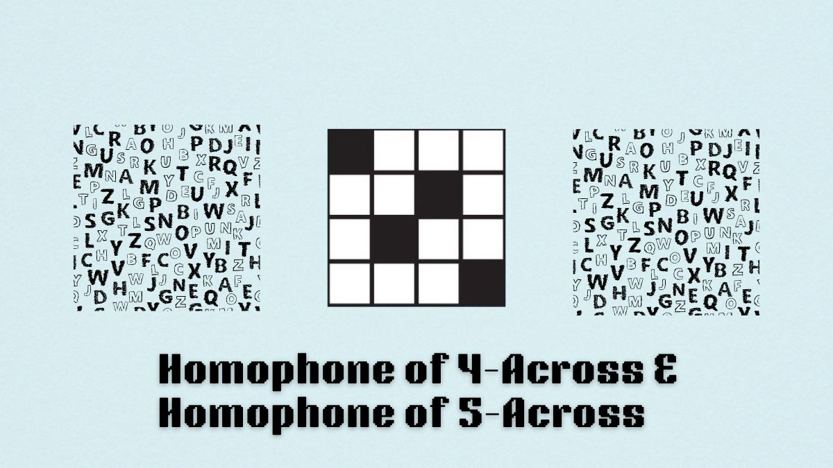 art for homophone 4 across and homophone 5 across clues in aug 23 nyt mini crossword