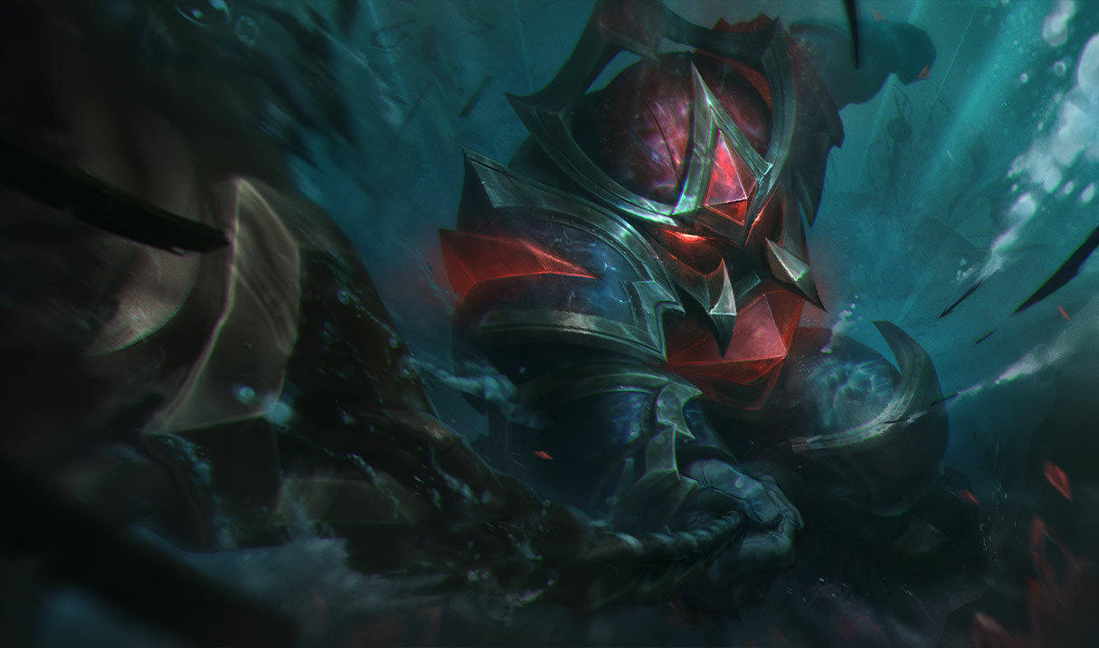 Conqueror Nautilus splash art League of Legends.