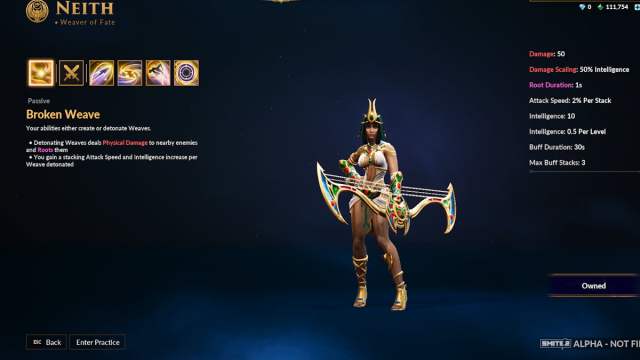 Neith in SMITE 2