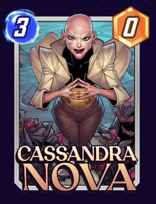 Cassandra Nova card in Marvel Snap