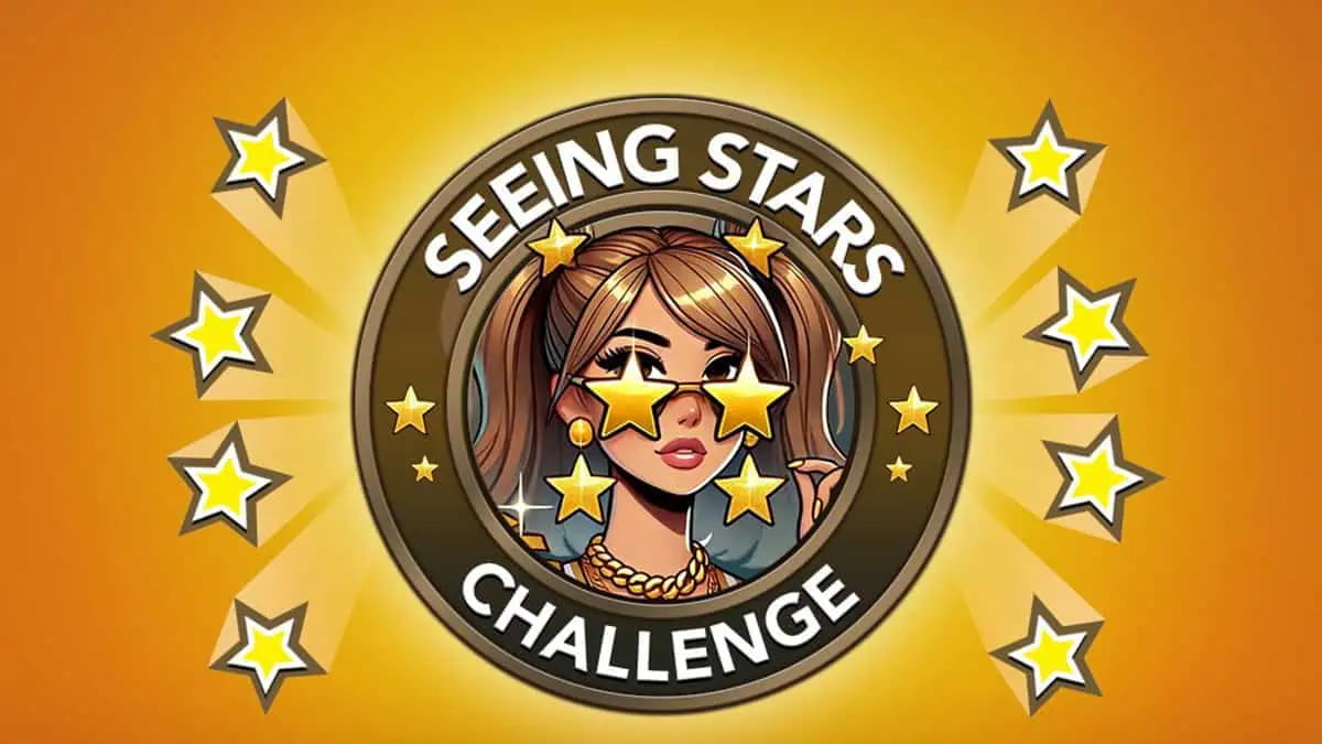 Picture showing the Seeing Stars challenge in BitLife.