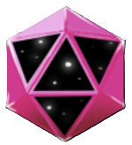 The Sharp Sweep Upgrade from Crypt Custodian, indicated by a pink polygon with black starry space in the  middle