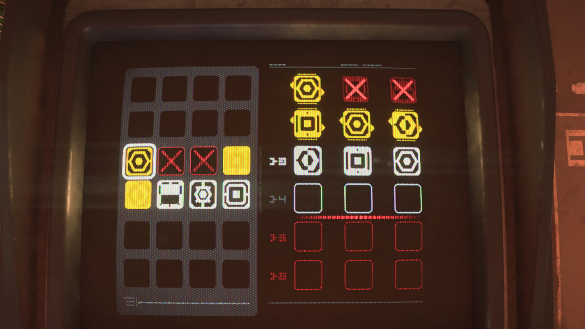 A screen showing a slicing puzzle in Star Wars Outlaws