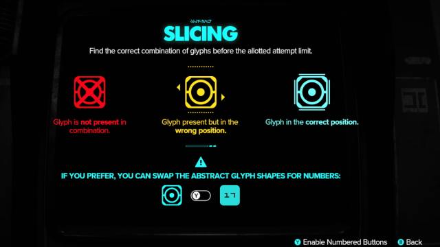 A tutorial screen for the Slicing mechanics in Star Wars Outlaws.