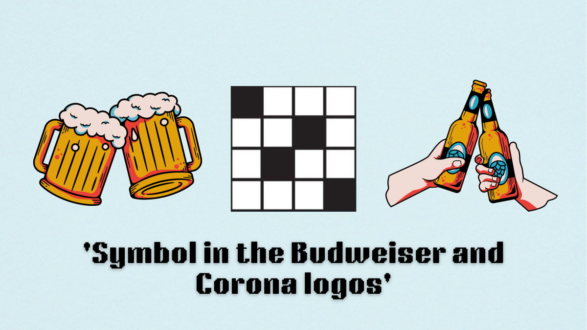 Picture showing the Symbol in the Budweiser and Corona logos clue's cover in NYT Mini Crossword.