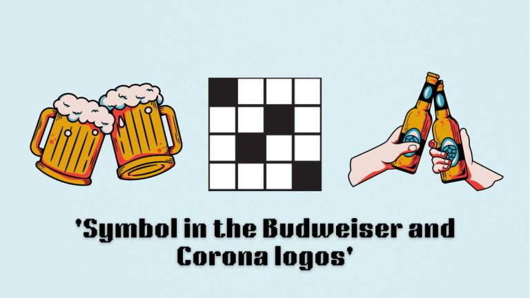 Picture showing the Symbol in the Budweiser and Corona logos clue's cover in NYT Mini Crossword.