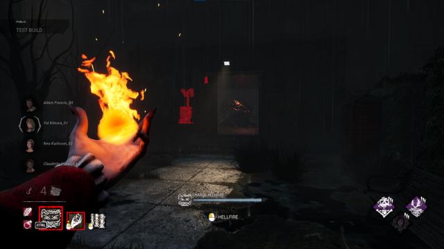 The Dark Lord using Hellfire in Dead by Daylight