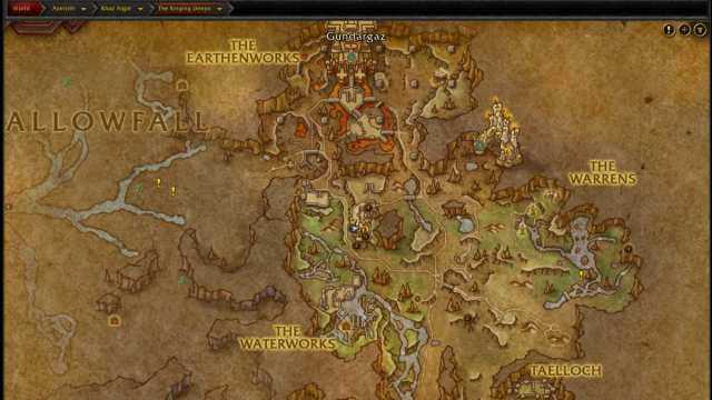 Map of The Ringing Deeps zone in WoW The War Within.