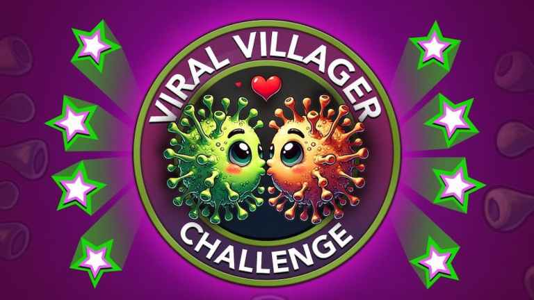 Picture showing the Viral Villlage challenge's cover in Bitlife.